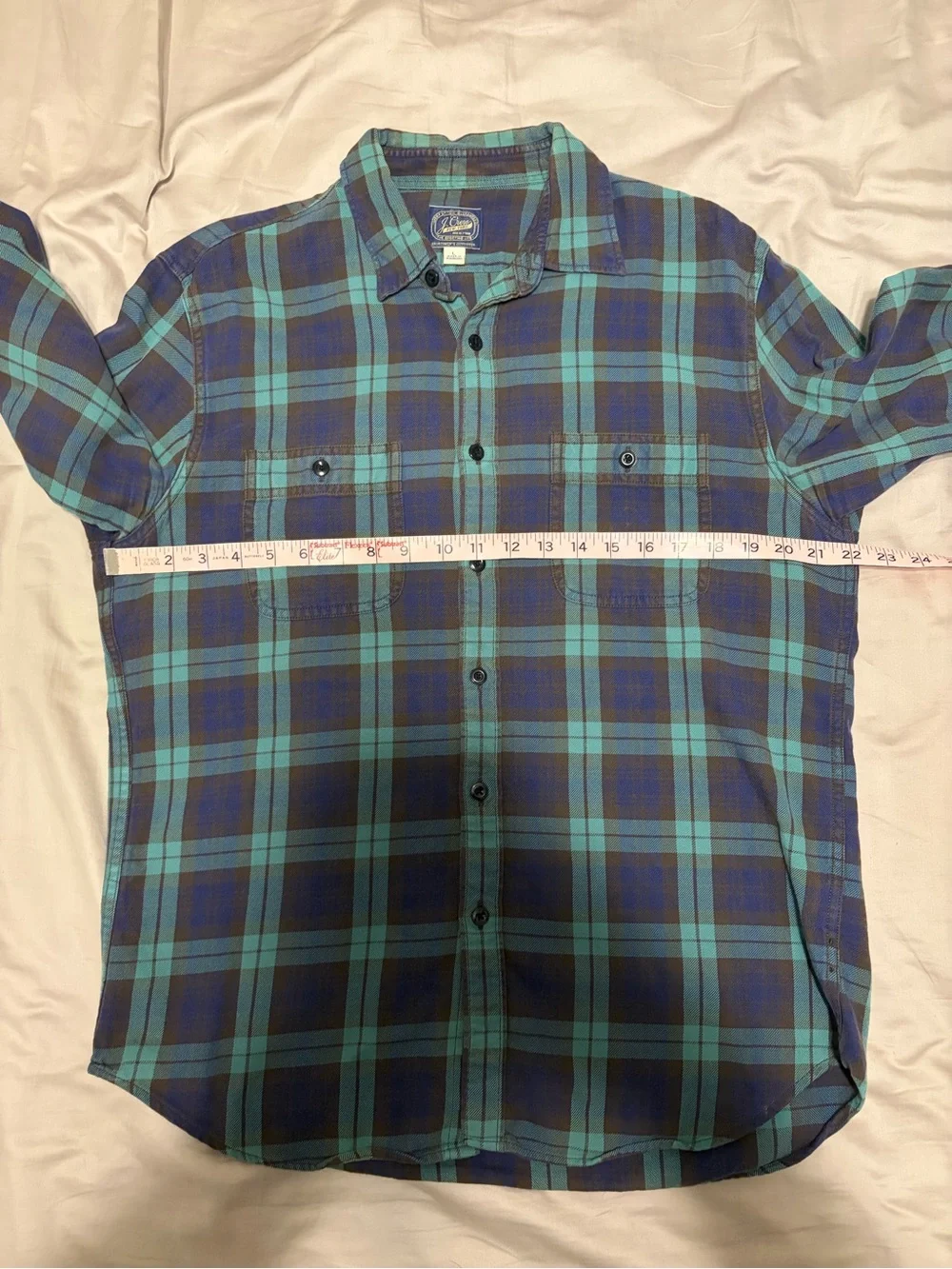 J. Crew Midweight Plaid Flannel Shirt